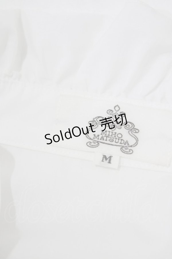 画像4: MIHO MATSUDA / ブラウス・ラウド M ホワイト H-25-12-22-038-GO-BL-KB-ZH (4)