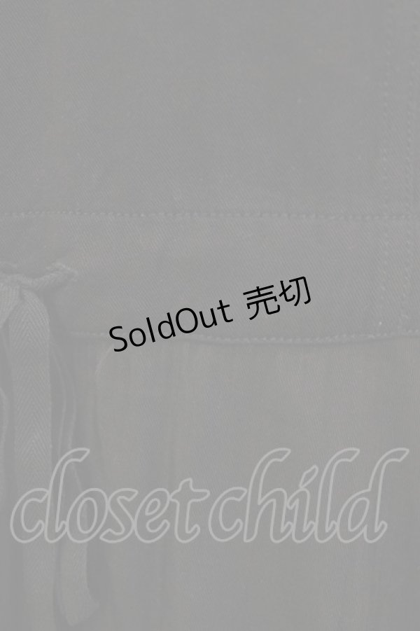 画像4: ALGONQUINS / レイヤード風切替シャツ  ブラック H-25-12-22-040-AL-BL-KB-ZH (4)