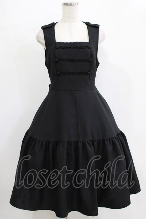 画像1: MIHO MATSUDA / [Secret of Twins]ジャンパードレス・ガルード  ブラック H-25-12-22-004-GO-OP-KB-ZH (1)