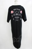 画像3: HELL CAT PUNKS / ZIPロングTシャツワンピ  黒×赤 H-25-12-22-042-PU-OP-KB-ZH (3)