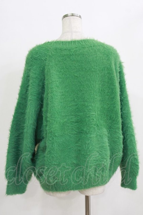 画像3: Candy Stripper / THE POWERPUFF GIRLS FACE KNIT  GREEN(BUTTERCUP) H-25-12-22-045-PU-TO-KB-ZH (3)