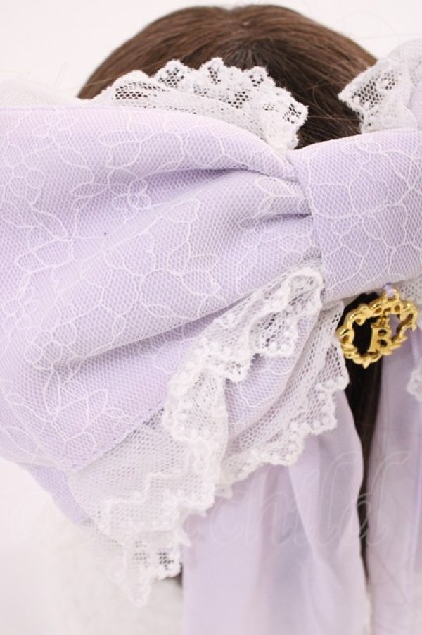 画像2: BABY,THE STARS SHINE BRIGHT / Dreamyリボンバレッタ  ラベンダー H-25-12-22-1038-BA-AC-NS-ZH (2)