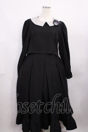 画像: m petit by misako / サンリオキャラクターズコラボ クロミワッペン付きワンピース M ブラック H-25-12-22-1005-LO-OP-NS-ZH