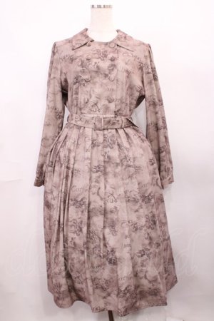 画像: an another angelus / エンジェル柄ダブル釦ワンピース Free BROWN H-25-12-22-1006-CA-OP-NS-ZH