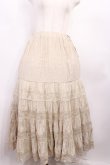 画像1: an another angelus / レース切替ティアードロングスカート Free IVORY H-25-12-22-1011-CA-SK-NS-ZH (1)
