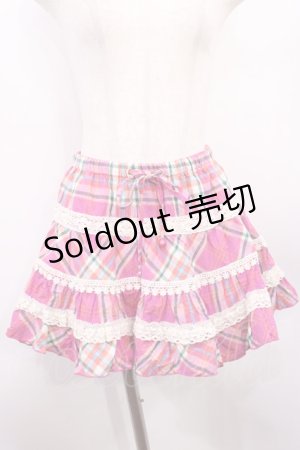 画像: LIZ LISA / チェックスカート Free ピンク H-25-12-22-1012-LO-SK-NS-ZH