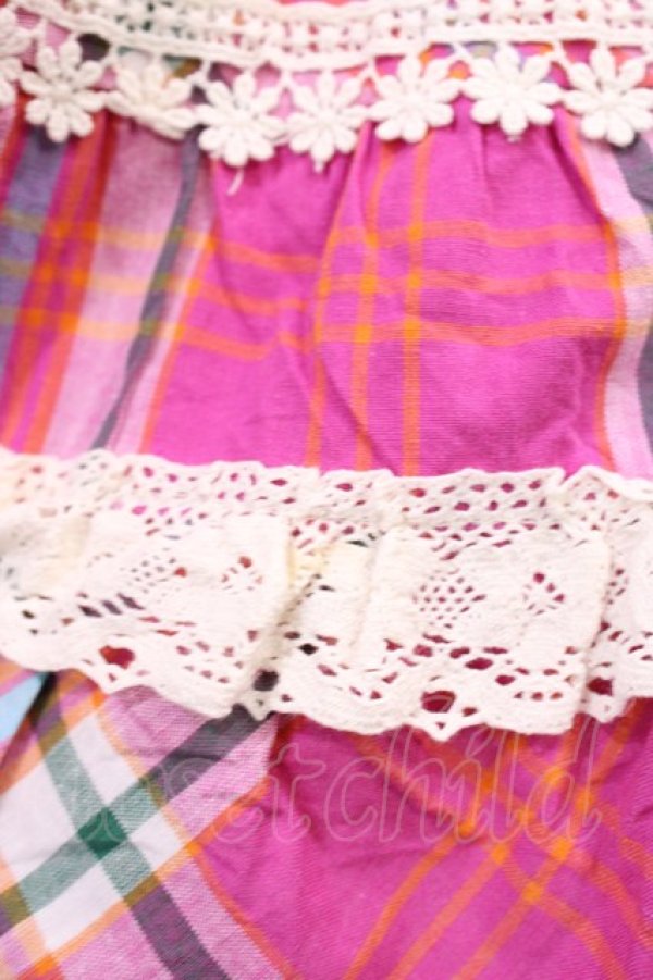 画像3: LIZ LISA / チェックスカート Free ピンク H-25-12-22-1012-LO-SK-NS-ZH (3)