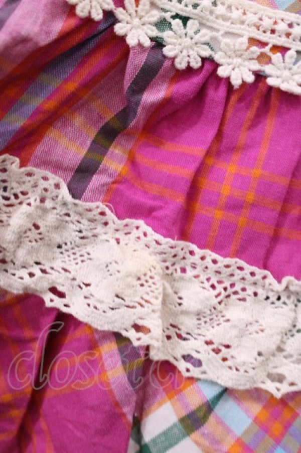 画像4: LIZ LISA / チェックスカート Free ピンク H-25-12-22-1012-LO-SK-NS-ZH (4)