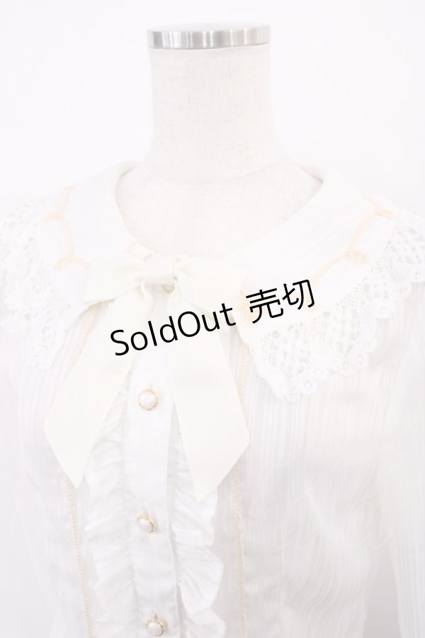 画像4: BABY,THE STARS SHINE BRIGHT / A Little Princess ストライプシフォンブラウス Free オフ H-25-12-22-1016-BA-BL-NS-ZH (4)