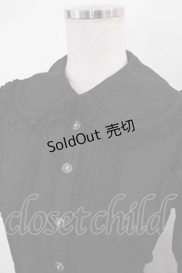 画像3: metamorphose / CL ストライプドビーブラウス Free ブラック H-25-12-22-1017-ME-BL-NS-ZH (3)