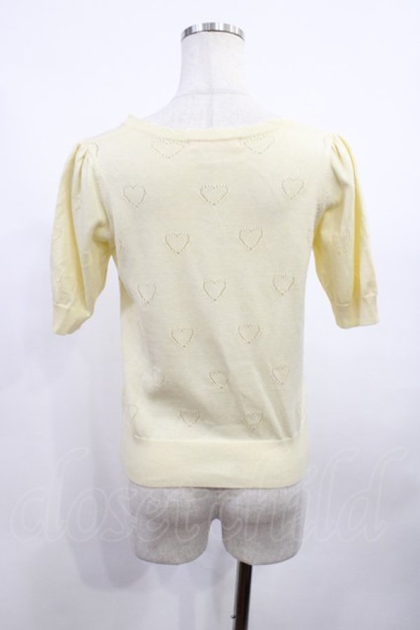 画像2: Fi.n.t / ハート透かしカーディガン Free Ivory H-25-12-22-1020-CA-TO-NS-ZH (2)