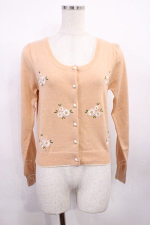 画像: Fi.n.t / 刺繍カーディガン Free ピンク H-25-12-22-1021-CA-TO-NS-ZH