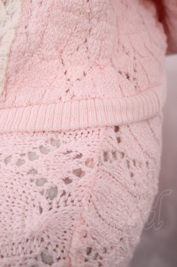 画像4: LIZ LISA / 透かし編みパーカー Free ピンク H-25-12-22-1022-LO-TO-NS-ZH (4)