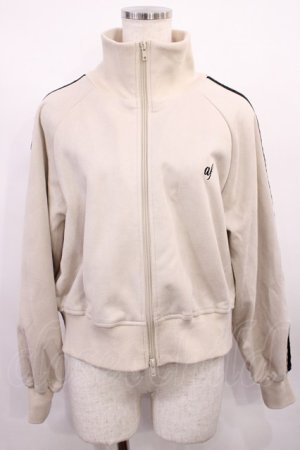 画像: axes femme / カットスエードトラックジャケット Free ベージュ H-25-12-22-1023-AX-JA-NS-ZH