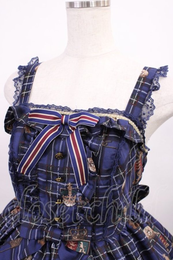 画像4: Angelic Pretty / British Bear SpecialジャンパースカートSet Free ネイビー H-25-12-22-1002-AP-OP-NS-ZH (4)
