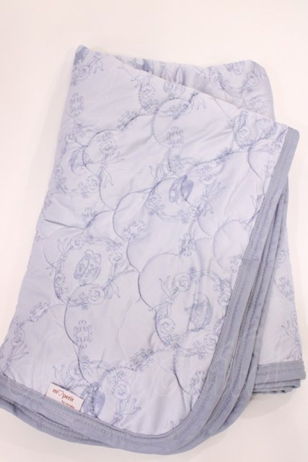 画像1: m petit by misako / NINA’Sコラボ敷きパッド  サックス H-25-12-22-1031-LO-ZA-NS-ZH (1)