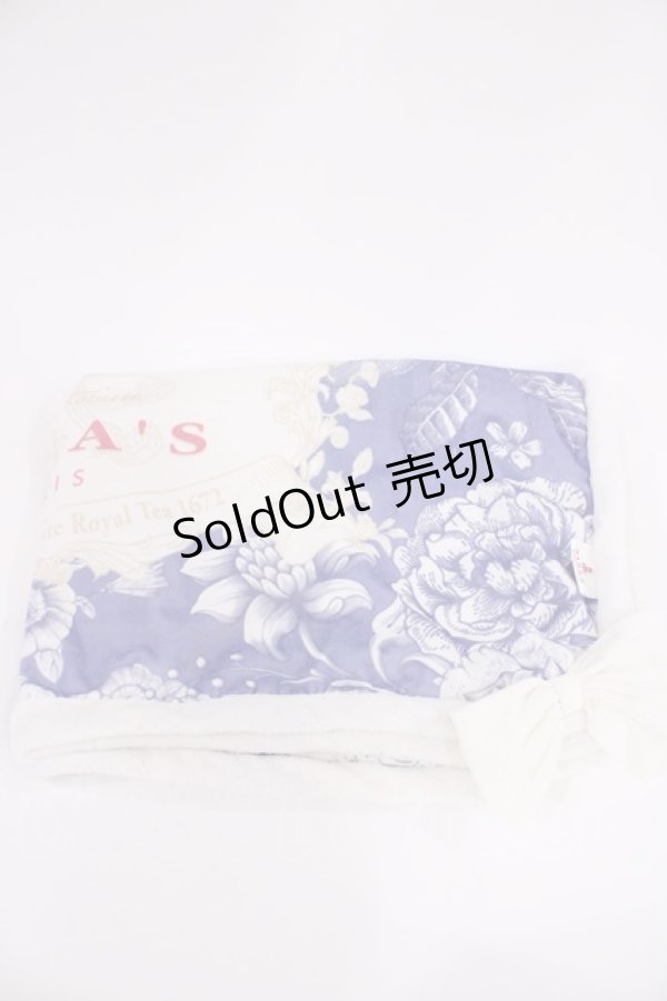 画像2: m petit by misako / NINA’Sコラボブランケット  ブルー H-25-12-22-1032-LO-ZA-NS-ZH (2)