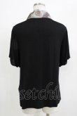 画像3: gouk / 着物衿半袖カットソー  黒 H-25-12-22-047-GO-TO-KB-ZH (3)