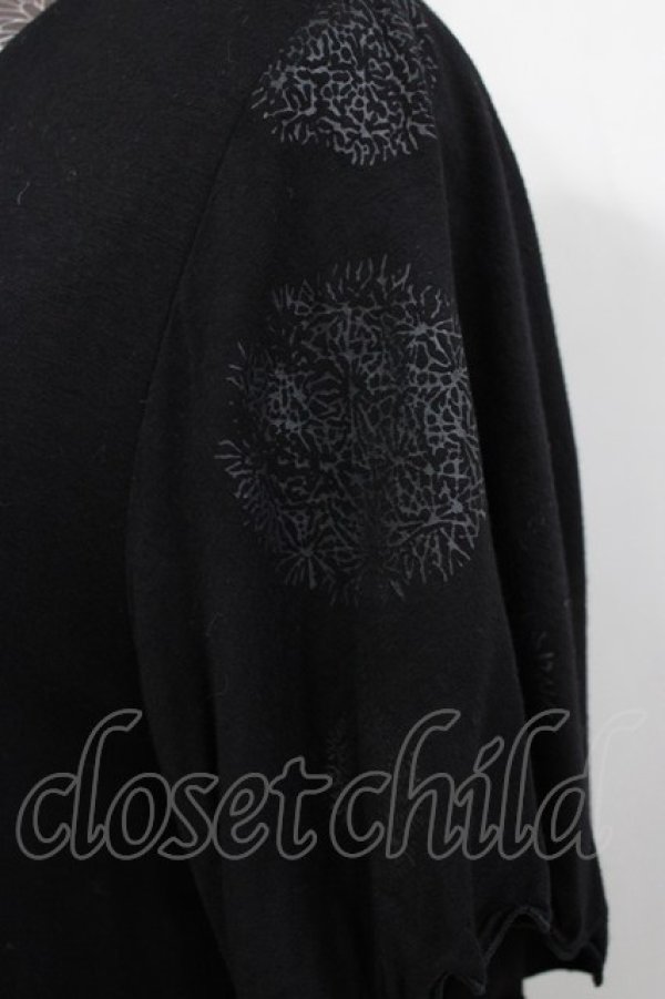 画像4: gouk / 着物衿半袖カットソー  黒 H-25-12-22-047-GO-TO-KB-ZH (4)