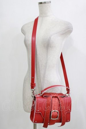 画像: Candy Stripper / MY LITTLE CANDY RIBBON HAND BAG  レッド H-25-12-22-051-PU-BG-KB-ZH