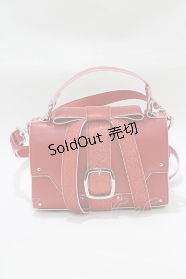 画像2: Candy Stripper / MY LITTLE CANDY RIBBON HAND BAG  レッド H-25-12-22-051-PU-BG-KB-ZH (2)