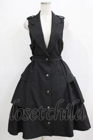 画像: MIHO MATSUDA / ジャンパードレス・シェング  ブラック H-25-12-22-005-GO-OP-KB-ZH