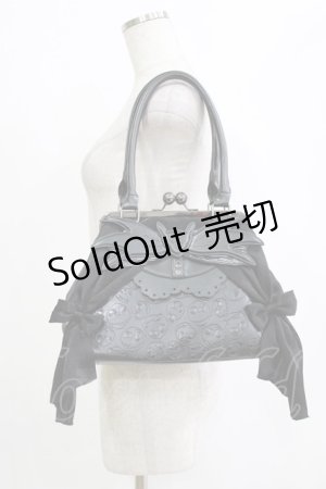 画像: h.NAOTO / ナイトメアー・ビフィア・クリスマスがま口バッグ  ブラック H-25-12-22-052-HN-BG-KB-ZH