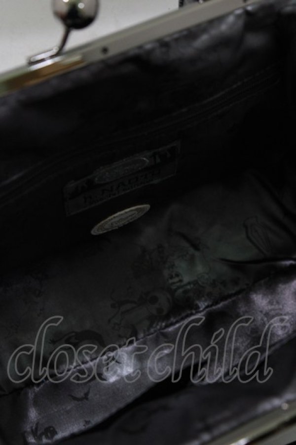 画像6: h.NAOTO / ナイトメアー・ビフィア・クリスマスがま口バッグ  ブラック H-25-12-22-052-HN-BG-KB-ZH (6)