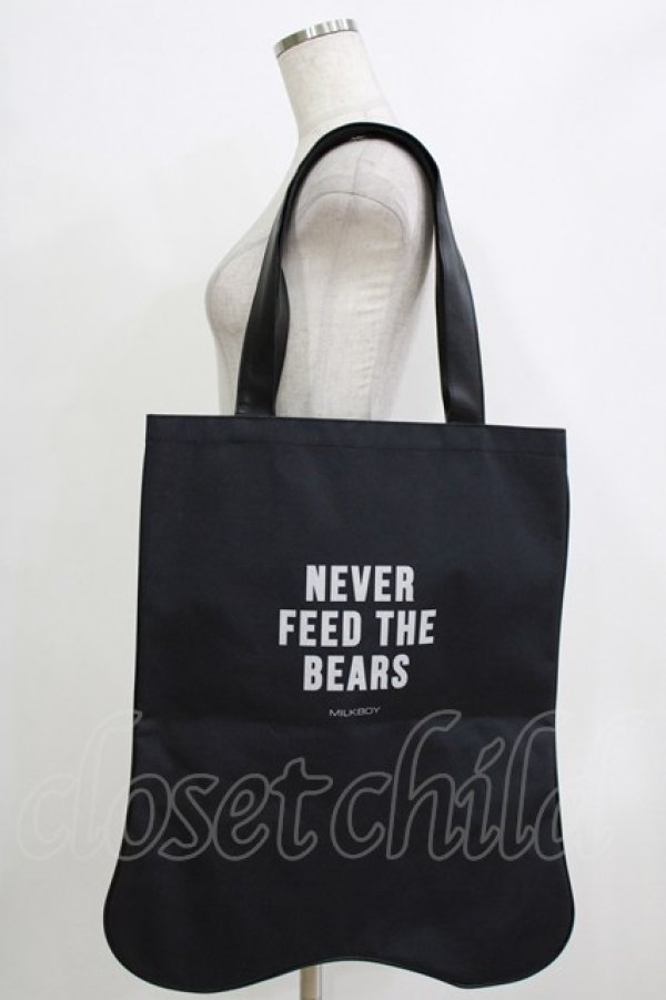 画像2: MILKBOY / NEVER BEAR SPECIALTOTE BAG  ブラック H-25-12-22-053-MB-BG-KB-ZH (2)