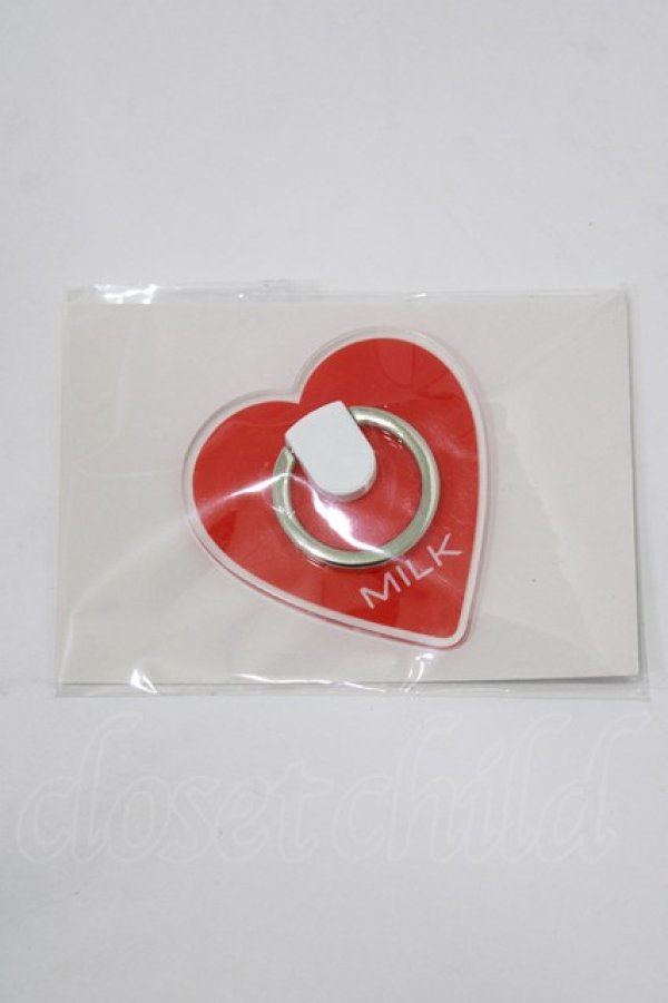 画像1: MILK / モバイルハートリング  レッド H-25-12-22-061-ML-ZA-KB-ZH (1)