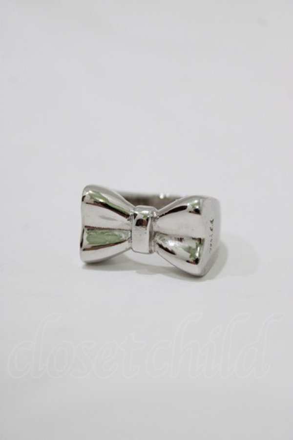 画像1: MILK / リボンリング L(約13〜14号) シルバー H-25-12-22-064-ML-AC-KB-ZH (1)