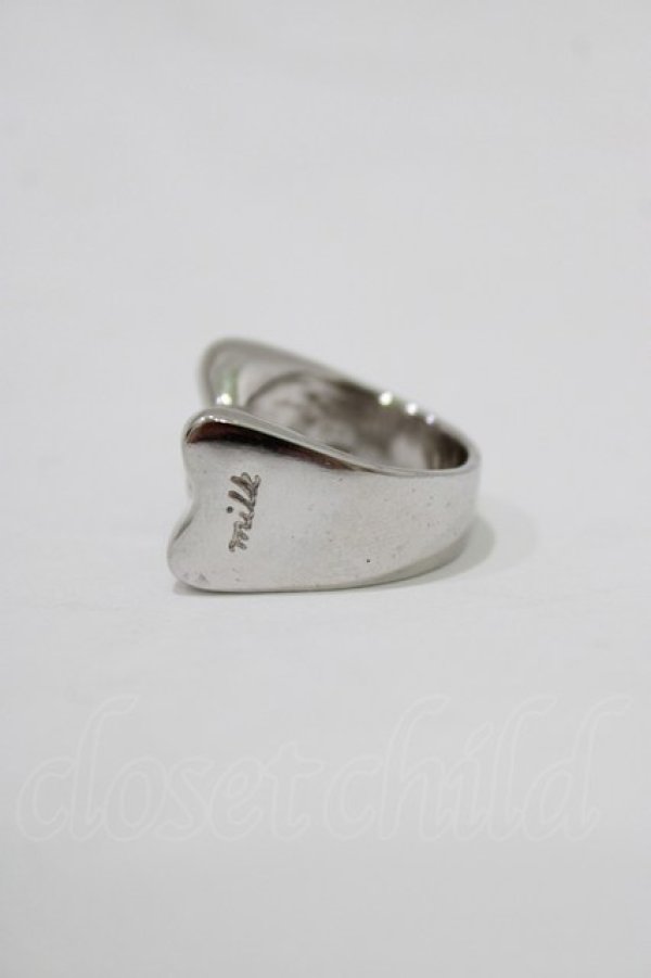 画像2: MILK / リボンリング L(約13〜14号) シルバー H-25-12-22-064-ML-AC-KB-ZH (2)