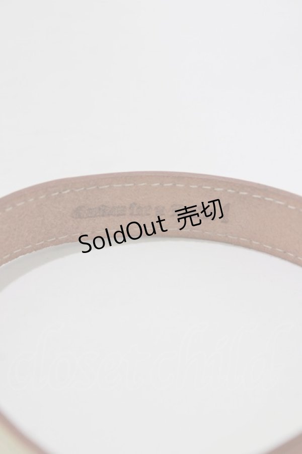 画像2: alice auaa / プレートチョーカー  オフホワイト×ゴールド H-25-12-22-067-AA-AC-KB-ZH (2)