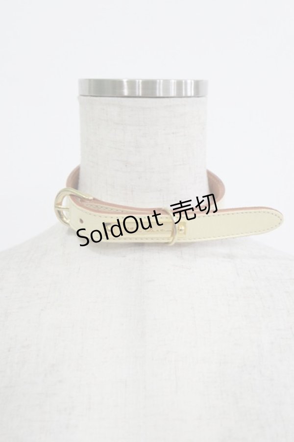 画像3: alice auaa / プレートチョーカー  オフホワイト×ゴールド H-25-12-22-067-AA-AC-KB-ZH (3)