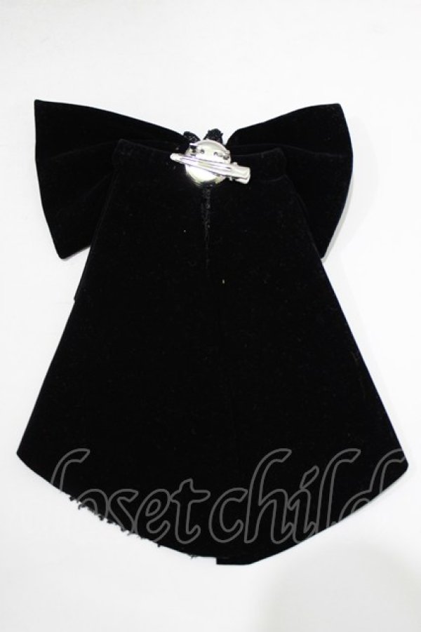 画像3: Chante / 十字架のゴシックリボンブローチ/ヘアクリップ  ブラック H-25-12-22-069-PU-AC-KB-ZH (3)