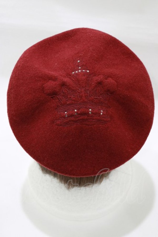 画像2: Jane Marple / クラウンEMBのベレー  エンジ H-25-12-22-072-JM-AC-KB-ZH (2)