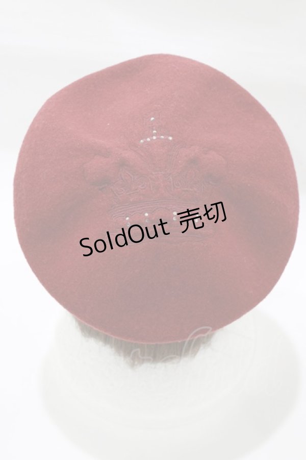 画像1: Jane Marple / クラウンEMBのベレー  エンジ H-25-12-22-072-JM-AC-KB-ZH (1)