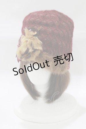 画像: Coco&Ami / 飴ージング!狩りすマン/ニットキャップ  エンジ H-25-12-22-073-LO-AC-KB-ZH