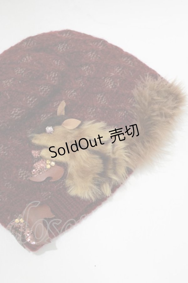 画像2: Coco&Ami / 飴ージング!狩りすマン/ニットキャップ  エンジ H-25-12-22-073-LO-AC-KB-ZH (2)