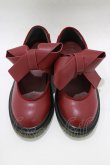 画像1: merry jenny / PUリボンラバーシューズ S ワイン H-25-12-22-074-LO-SH-KB-ZH (1)