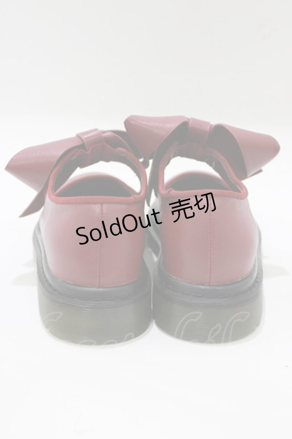 画像3: merry jenny / PUリボンラバーシューズ S ワイン H-25-12-22-074-LO-SH-KB-ZH (3)