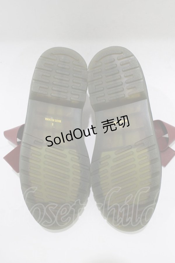 画像4: merry jenny / PUリボンラバーシューズ S ワイン H-25-12-22-074-LO-SH-KB-ZH (4)