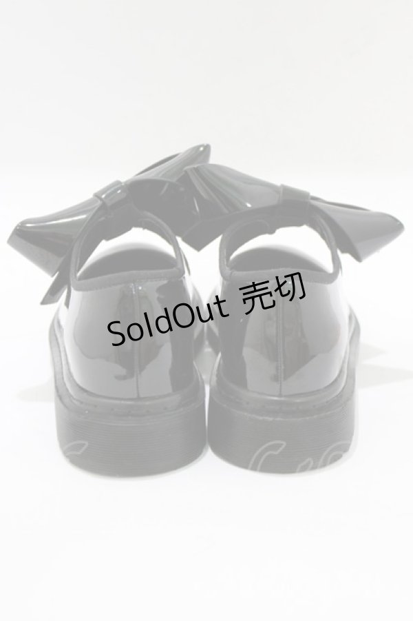 画像3: merry jenny / エナメルリボンラバーシューズ S ブラック H-25-12-22-075-LO-SH-KB-ZH (3)