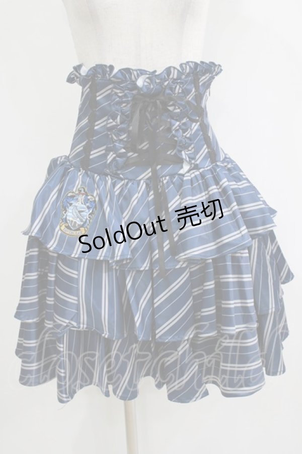 画像1: ATELIER PIERROT / ハリー・ポッター フリルコルセットスカート  レイブンクロー H-25-12-22-079-EL-SK-KB-ZH (1)