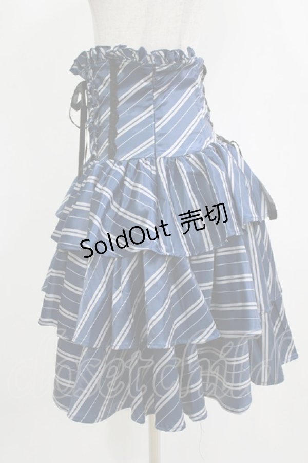 画像2: ATELIER PIERROT / ハリー・ポッター フリルコルセットスカート  レイブンクロー H-25-12-22-079-EL-SK-KB-ZH (2)