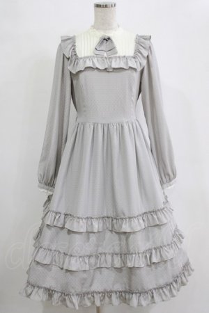 画像: Melody BasKet / Shiny dot dress M グレー H-25-12-22-008-LO-OP-KB-ZH