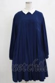 画像1: Candy Stripper / PLEATS ONE-PIECE  ネイビー H-25-12-22-011-PU-OP-KB-ZH (1)