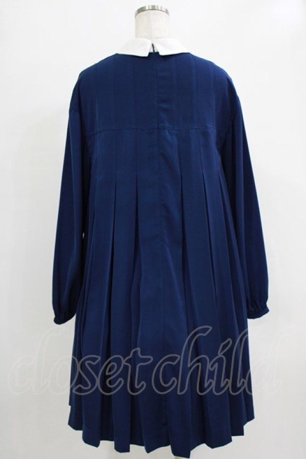 画像3: Candy Stripper / PLEATS ONE-PIECE  ネイビー H-25-12-22-011-PU-OP-KB-ZH (3)