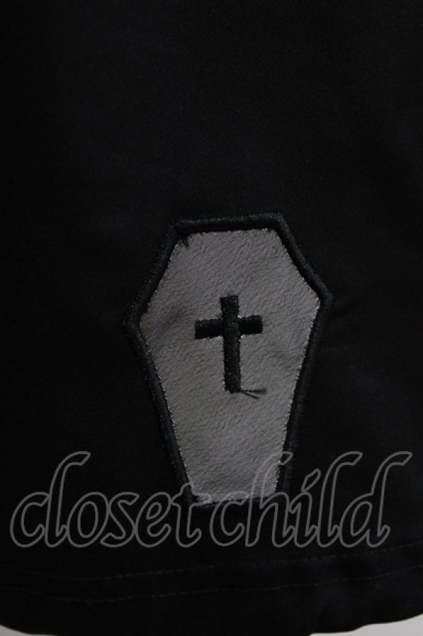 画像4: HELL CAT PUNKS / VAMPカラーワンピース  黒×白 H-25-12-22-014-PU-OP-KB-ZH (4)