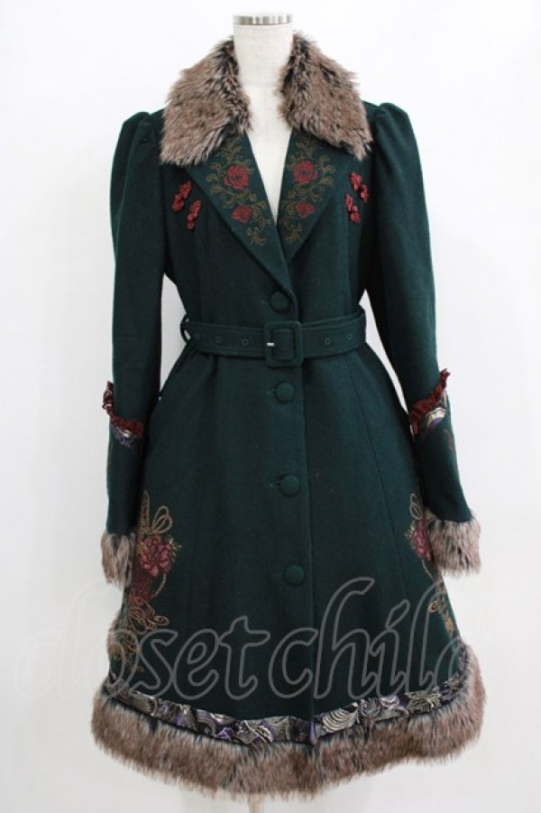 画像1: Ozz oneste / 雪化憧コート  グリーン H-25-12-22-002-OO-CO-KB-ZH (1)